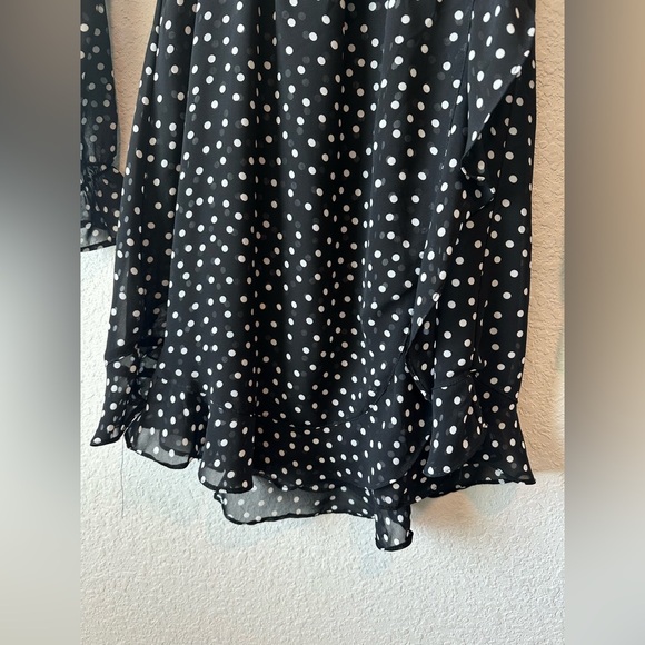 H&M Black Dress with White Dots DIVIDED Size 6 - Picture 9 of 9